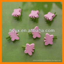 25mm Wooden Butterfly Clip Decoration